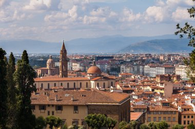 Floransa şehir panoramik manzaralı