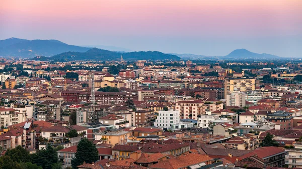 Uitzicht op de stad Bergamo — Stockfoto