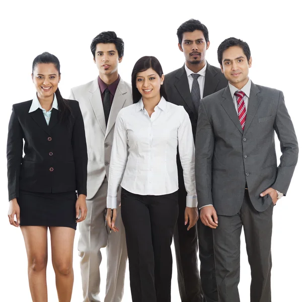 Portrait of five business executives standing together — Stock Photo, Image