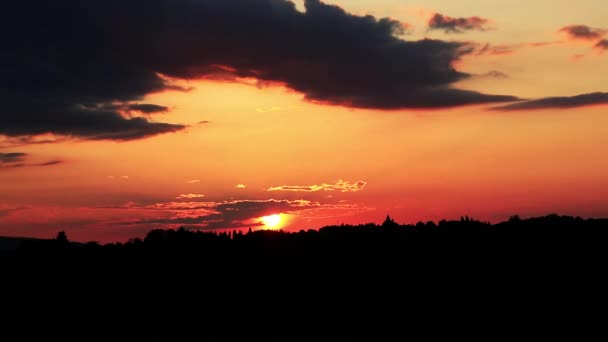 日落黄昏的天空 — 图库视频影像