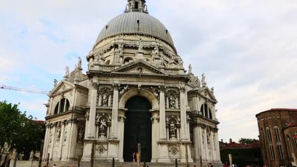 Santa Maria Della Salute cathedral — Stock Video