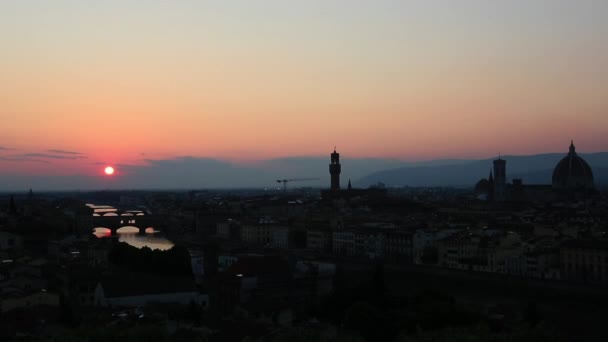 Збільшити масштаб постріл Флоренції — стокове відео