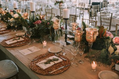 Mumlu ahşap tabak, düğün süsü..