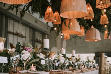 Mumlu ahşap tabak, düğün süsü..