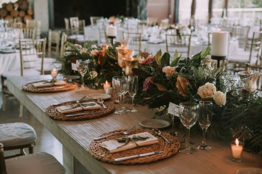 Mumlu ahşap tabak, düğün süsü..