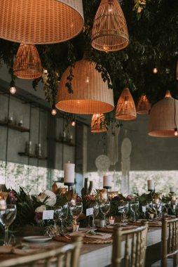 Mumlu ahşap tabak, düğün süsü..