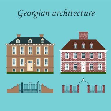 Og kapıları ve Gürcistan 'daki İngiliz evleri kur.