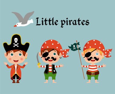 Küçük korsanlar ve Seagul. 