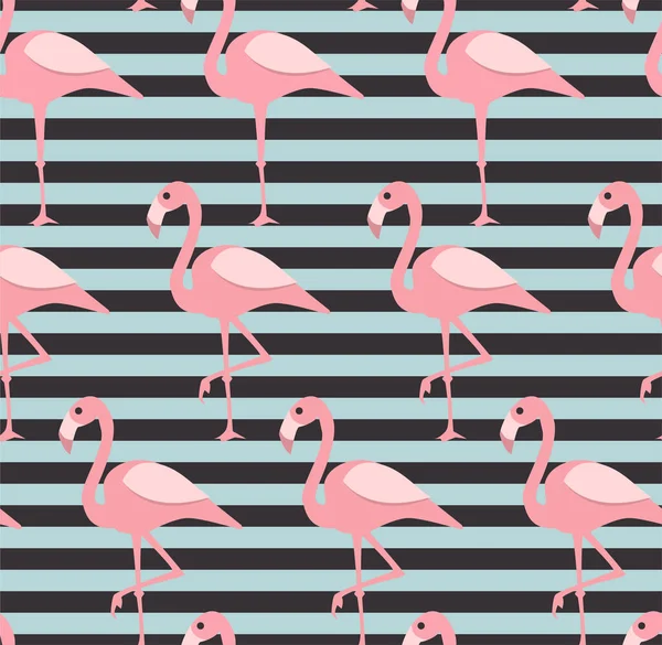 Flamingo ile kusursuz geometrik desen. 