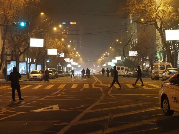 Governo Protestos Pashinyan Erevan Após Guerra Agressão Por Terroristas Azerbaijani — Fotografia de Stock