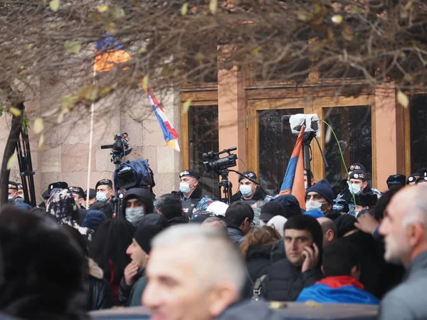 레반트 예레반 Yerevan 반파슈 시위는 2020 아르트 공화국의 주민들에 대항하는 — 스톡 사진