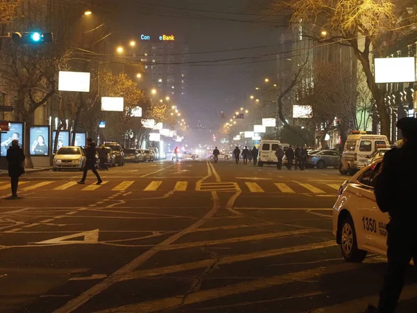 Governo Protestos Pashinyan Erevan Após Guerra Agressão Por Terroristas Azerbaijani — Fotografia de Stock