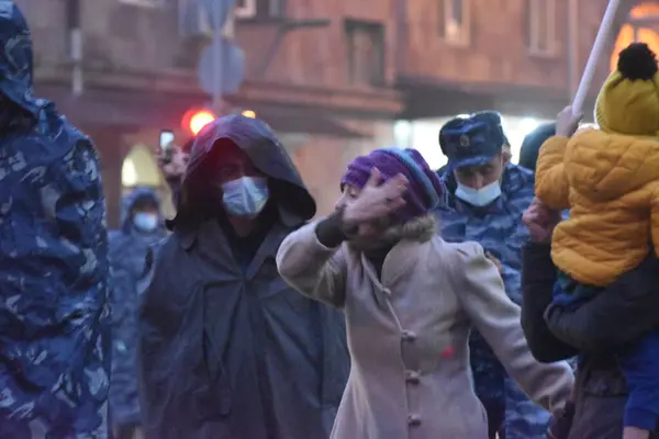 Government Pashinyan Protests Yerevan War Aggression Turkish Azerbaijani Terrorists Peaceful — Stock Photo, Image