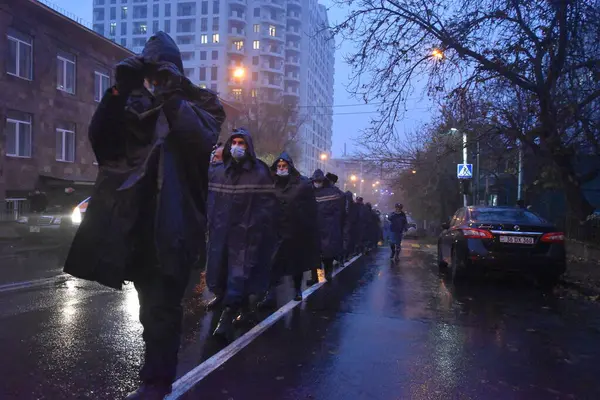 Αντι Κυβερνητικές Αντι Πασινιανές Διαδηλώσεις Στο Ερεβάν Μετά Τον Πόλεμο — Φωτογραφία Αρχείου
