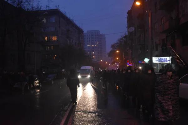 Антипашинський Уряд Антипашинські Протести Єревані Після Війни Агресії Турецьких Азербаїджанських — стокове фото