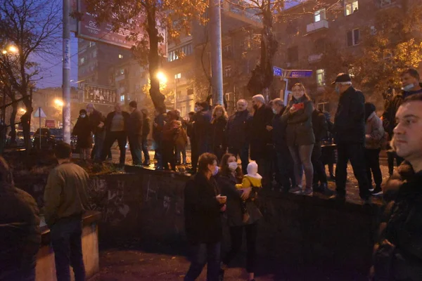 Антипашинський Уряд Антипашинські Протести Єревані Після Війни Агресії Турецьких Азербаїджанських — стокове фото