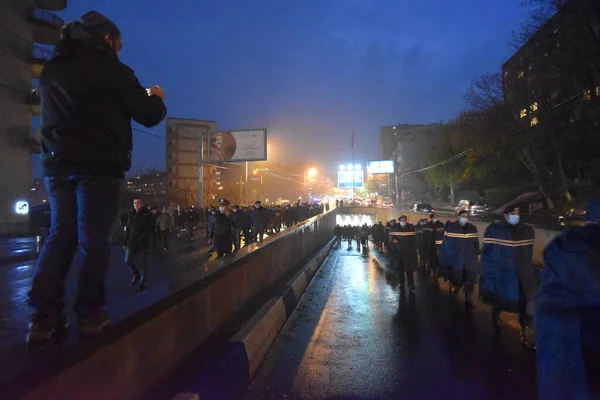 Антипашинський Уряд Антипашинські Протести Єревані Після Війни Агресії Турецьких Азербаїджанських — стокове фото