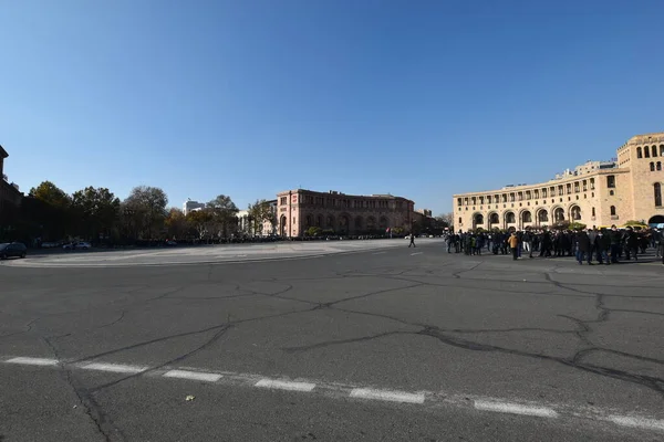 Marsz Żałobny Pod Przewodnictwem Premiera Armenii Nikola Pashinyana Upamiętniający Tych — Zdjęcie stockowe