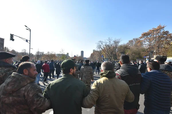 Marcha Luto Liderada Pelo Primeiro Ministro Armênia Nikol Pashinyan Para — Fotografia de Stock