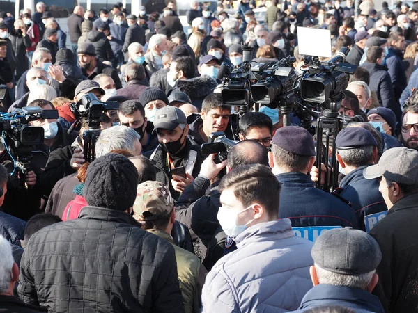 Mars Sorg Ledd Armeniens Premiärminister Nikol Pashinyan För Att Hedra — Stockfoto