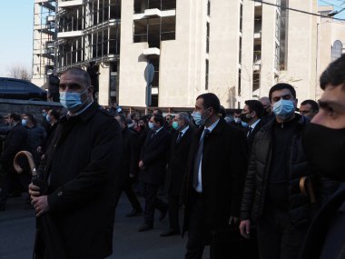 Ermenistan başbakanı Nikol Paşinyan önderliğindeki Yas Yürüyüşü, 19 Aralık 2020 'de vatanları Artsakh Cumhuriyeti' ni Azero-Türkçe terörizmden korumaya çalışırken ölenleri anmak için düzenlendi.