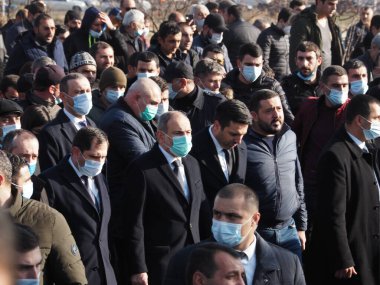 Ermenistan başbakanı Nikol Paşinyan önderliğindeki Yas Yürüyüşü, 19 Aralık 2020 'de vatanları Artsakh Cumhuriyeti' ni Azero-Türkçe terörizmden korumaya çalışırken ölenleri anmak için düzenlendi.