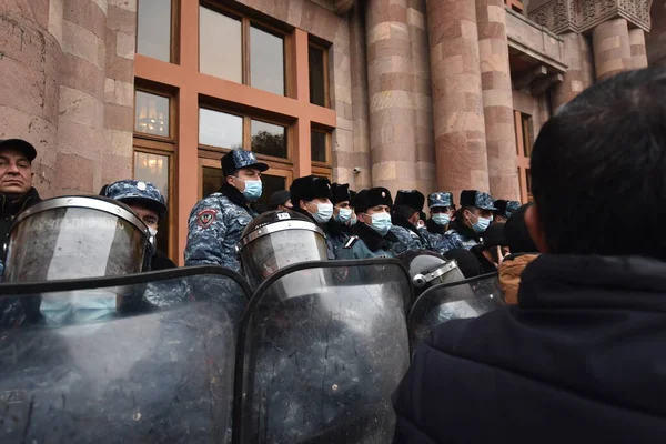 Governo Proteste Pashinyan Erevan Seguito Alla Guerra Aggressione Dei Terroristi — Foto Stock