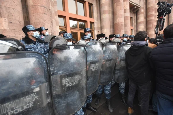 Governo Proteste Pashinyan Erevan Seguito Alla Guerra Aggressione Dei Terroristi — Foto Stock