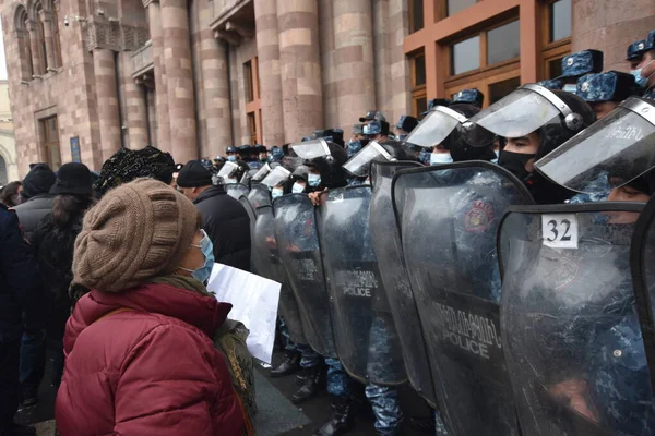 Governo Proteste Pashinyan Erevan Seguito Alla Guerra Aggressione Dei Terroristi — Foto Stock