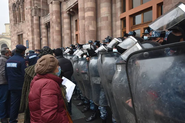 Governo Proteste Pashinyan Erevan Seguito Alla Guerra Aggressione Dei Terroristi — Foto Stock