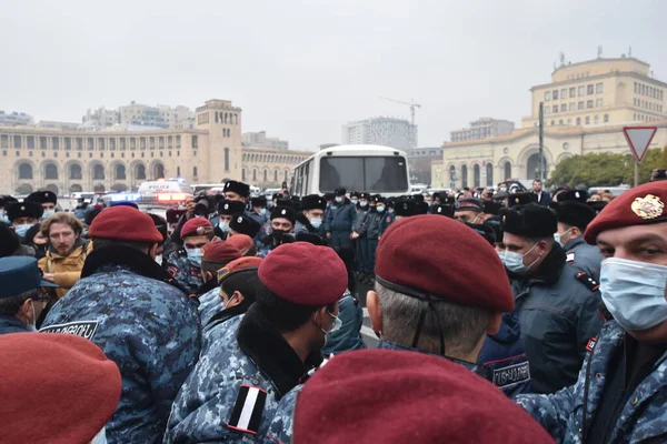 Governo Proteste Pashinyan Erevan Seguito Alla Guerra Aggressione Dei Terroristi — Foto Stock