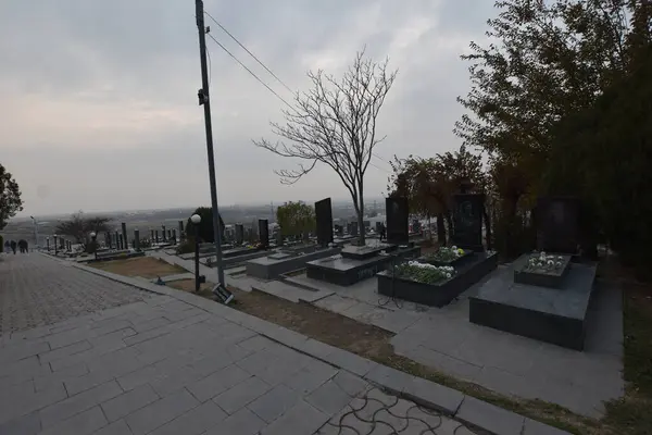 Yelablur War Memorial Complex Erewan Armenia Upamiętniające Poległych Wojnach Których — Zdjęcie stockowe