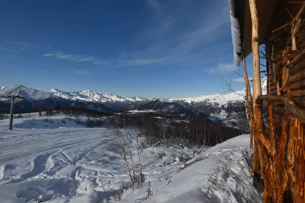 Winter Ushguli Kaukasus Der Region Samegrelo Zemo Svaneti Georgien — Stockfoto