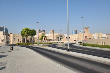 Eski Dubai, Dubai, Birleşik Arap Emirlikleri 'nin tarihi Arap binaları.