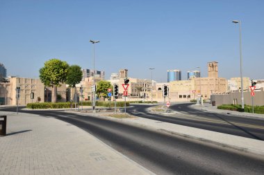 Eski Dubai, Dubai, Birleşik Arap Emirlikleri 'nin tarihi Arap binaları.