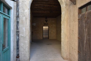 Eski Dubai, Dubai, Birleşik Arap Emirlikleri 'nin tarihi Arap binaları.