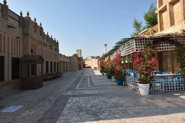 Edifícios Árabes Históricos Dubai Antigo Dubai Emirados Árabes Unidos — Fotografia de Stock