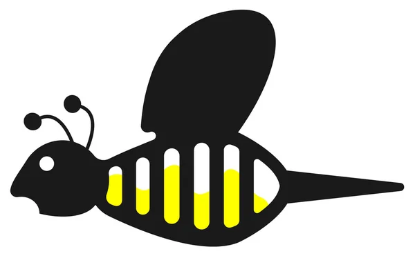 Bee insect icon — Stock Vector