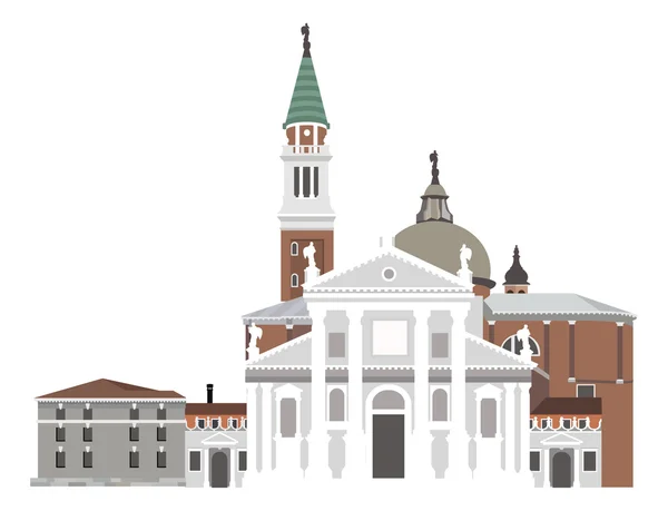 Eglise de San Giorgio à Venise — Image vectorielle