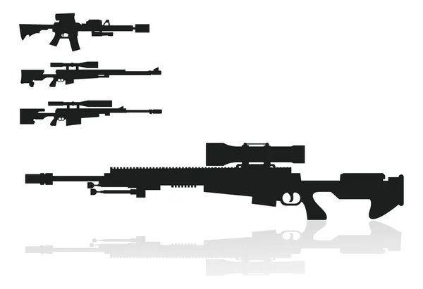 Conjunto de armas ícones de armas —  Vetores de Stock