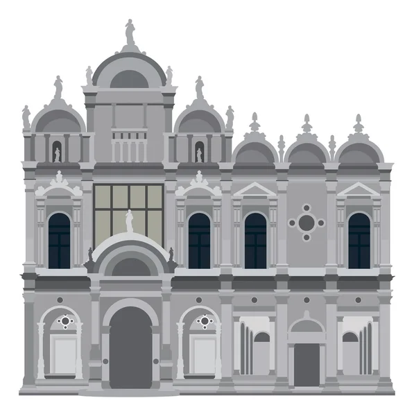 Scuola Grande di San Marco a Venezia — Vettoriale Stock