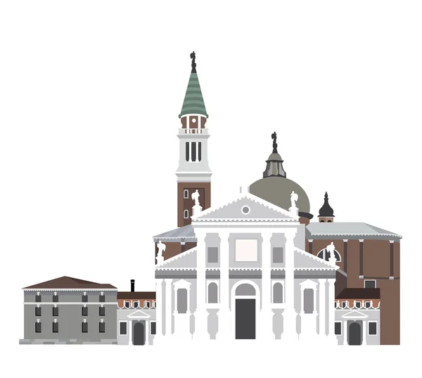 Iglesia de San Giorgio en Venecia — Vector de stock