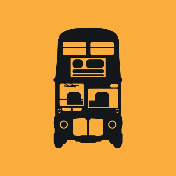 Autobús de dos pisos de Londres — Vector de stock