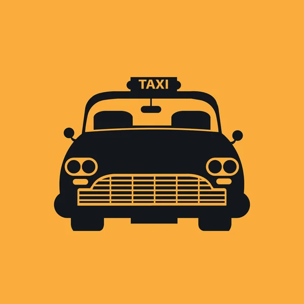 Retro taxi auto — Stockvector