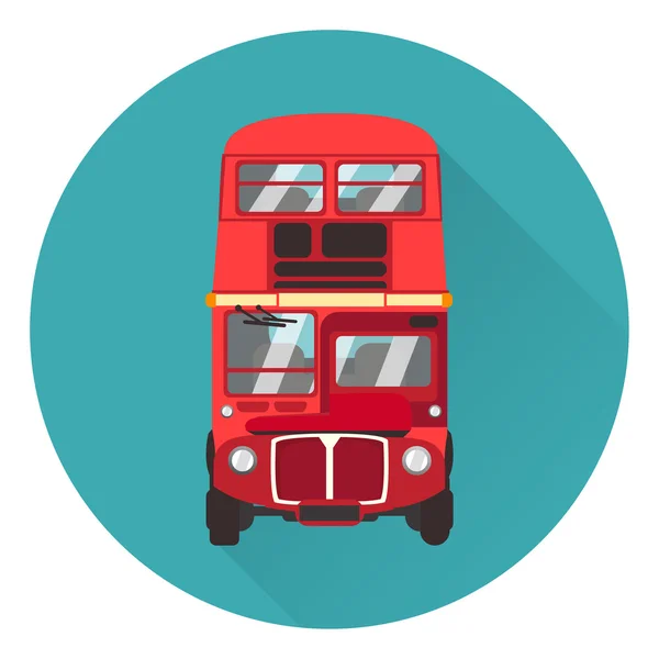 London roter Bus — Stockvektor