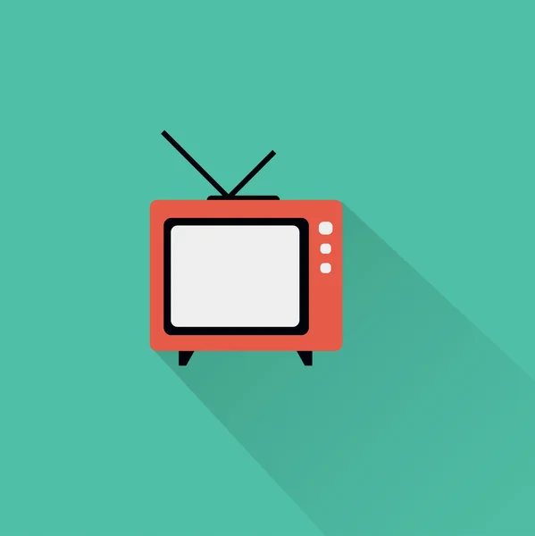 TV, televisie pictogram — Stockvector