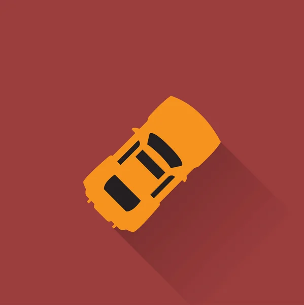 Icono de coche colorido — Vector de stock