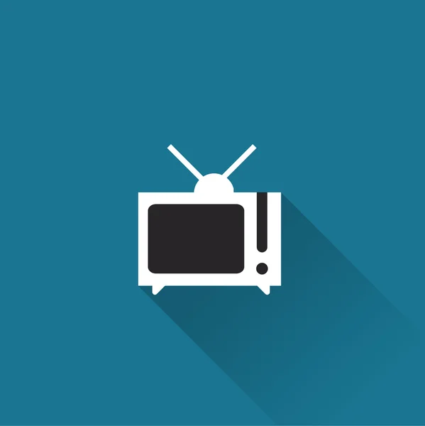 TV, pictogramă TV — Vector de stoc