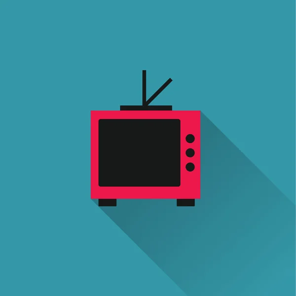 Τηλεόραση, τηλεόραση εικονίδιο — Διανυσματικό Αρχείο