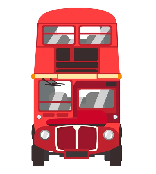 London roter Bus — Stockvektor